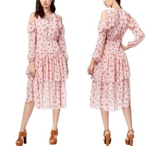 NWT MAISON JULES Cold Shoulder Lily Flounce Boho #F